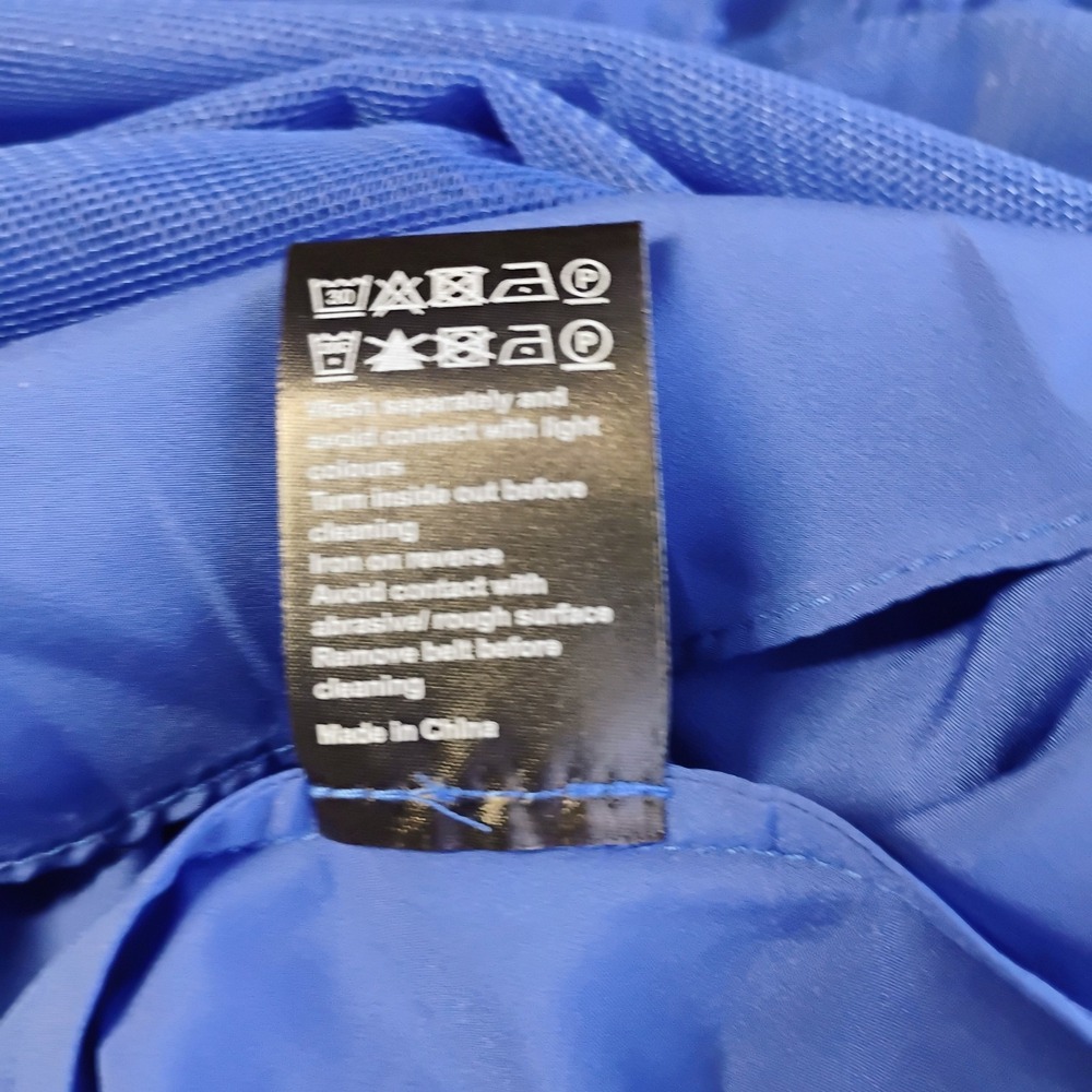 ME+EM Ethereal Tulle Shirred Midi Dress Womens 8 Royal Blue Tiered Wedding Party - Picture 11 of 15